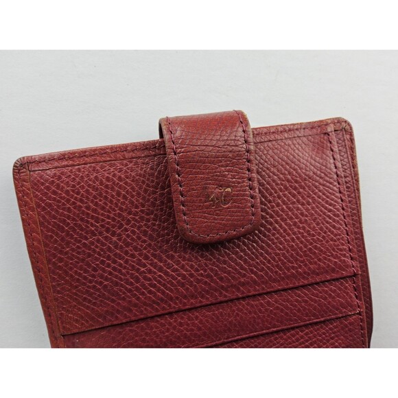 4C Leather Snap Folding Wallet Red - Picture 7 of 8